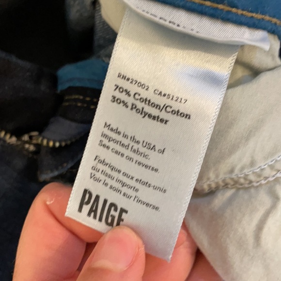 Paige Straight Leg Jeans, Size 27 - Picture 4 of 4